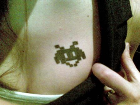 le space invader d'une amie